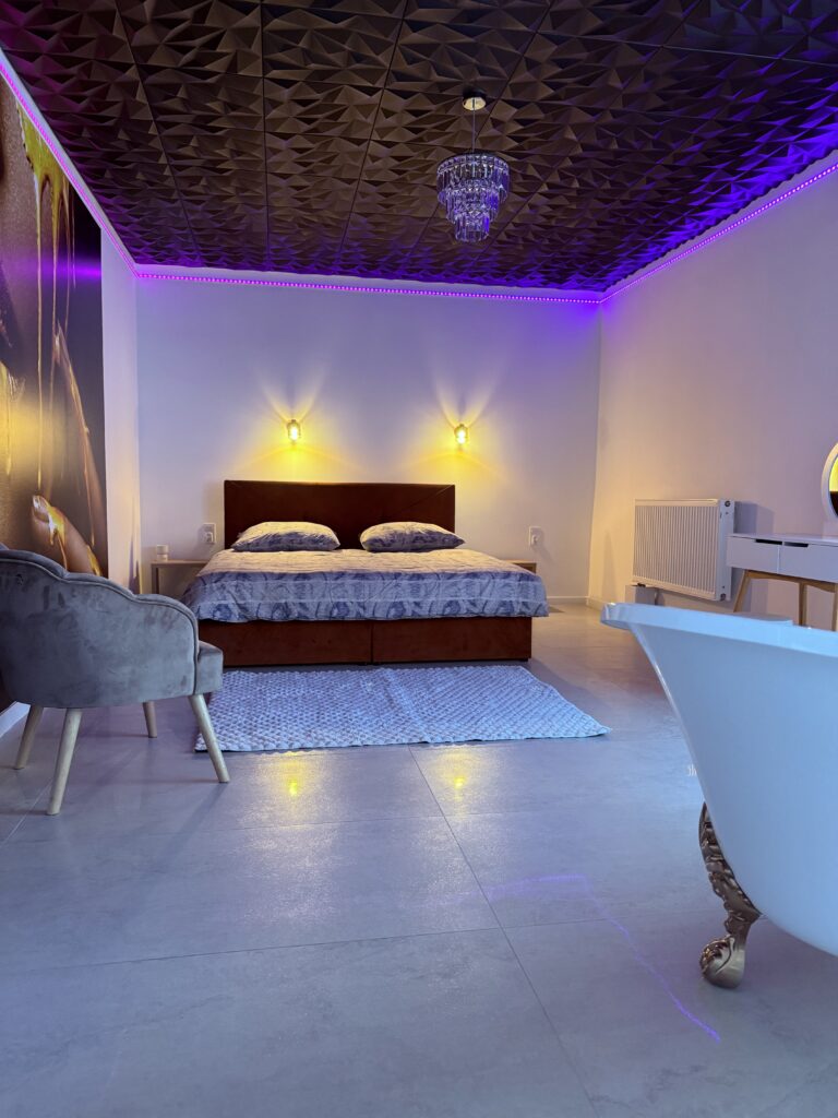 Luksusowa sypialnia w apartamencie w Grudziądzu